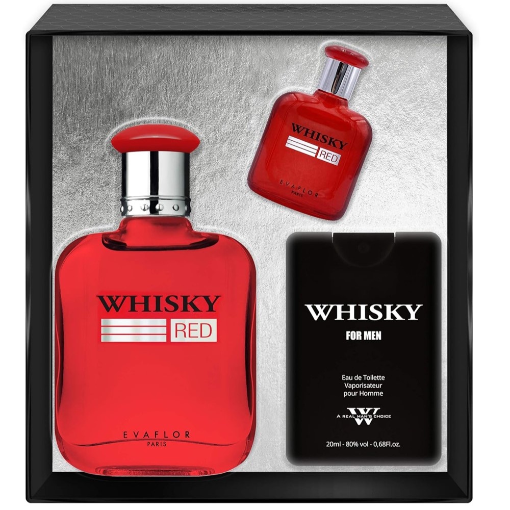 72524001722322188 Whisky Red zestaw woda toaletowa spray 100ml + woda toaletowa spray 10ml + woda toaletowa spray 20ml - obrazek 1