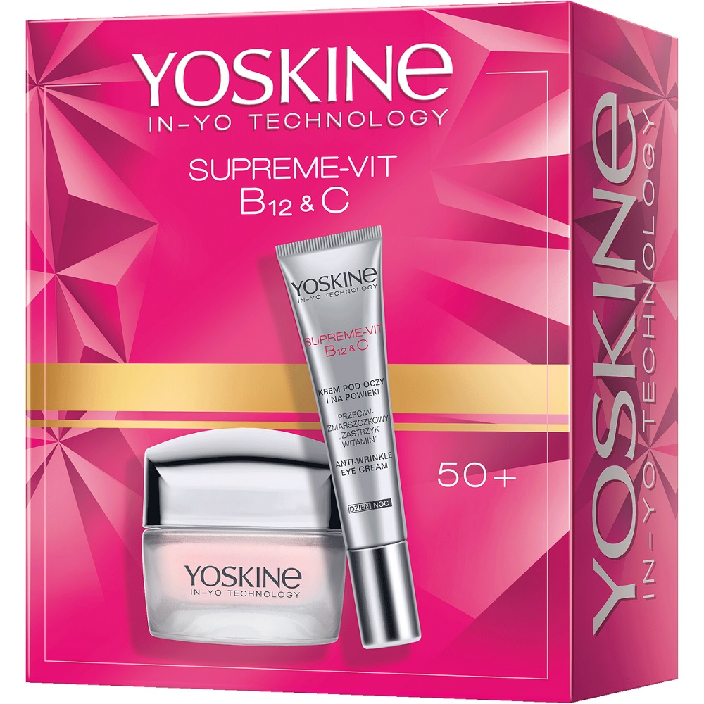 72530911728904057 Supreme-Vit B12 + C 50+ zestaw krem na dzień 50ml + krem pod oczy i na powieki 15ml - obrazek 1