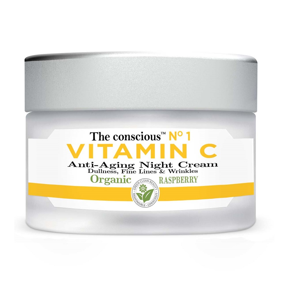 72607611709830411 Vitamin C przeciwstarzeniowy krem na noc z organiczną maliną 50ml - obrazek 1