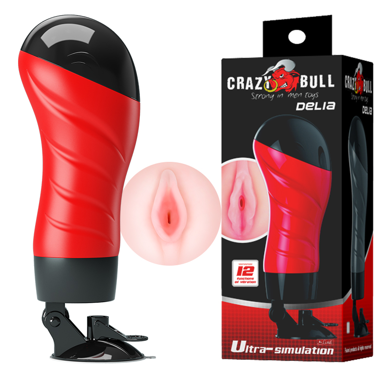 72618451621928201 Crazy Bull Delia Vagina wagina z wibracją z 12 funkcjami wibracji - obrazek 1