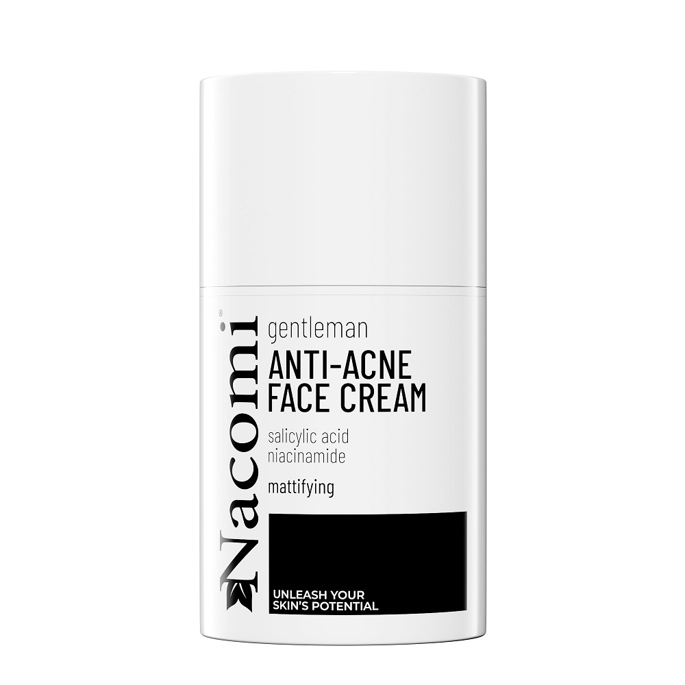 72625691709282699 Gentleman matujący krem do skóry trądzikowej z kwasem salicylowym niacynamidem i ekstraktem z sosny nordyckiej 50ml - obrazek 1