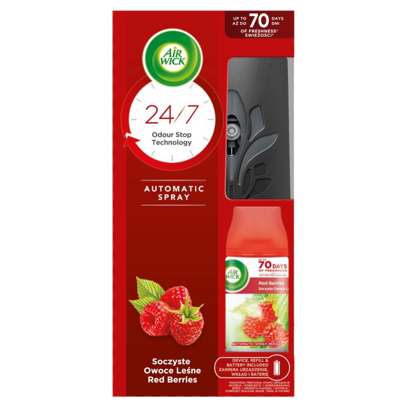 72664951680782645 Freshmatic automatyczny odświeżacz powietrza i wkład Soczyste Owoce Leśne 250ml - obrazek 1