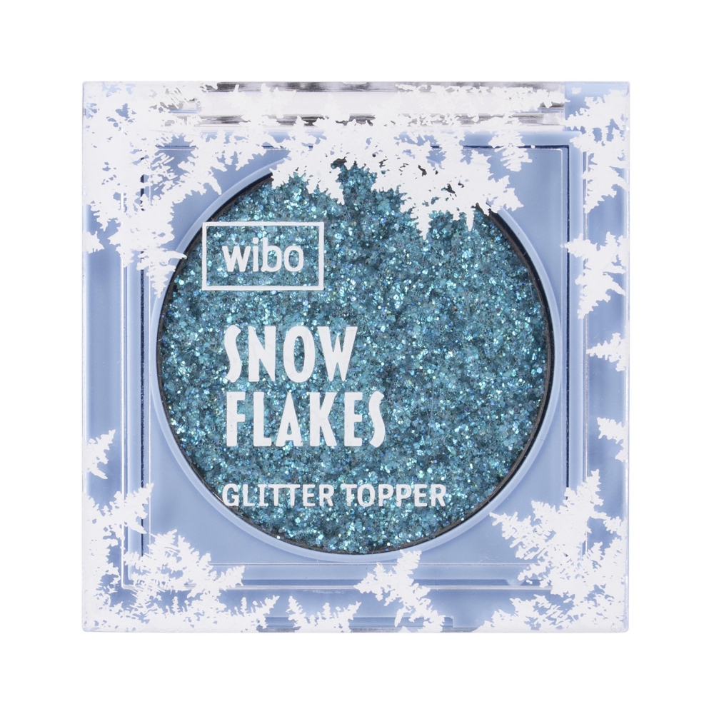 72910801732539649 Snow Flakes Glitter Eyeshadow intensywnie połyskujący topper do powiek 1 Arctic Sky 2g - obrazek 1