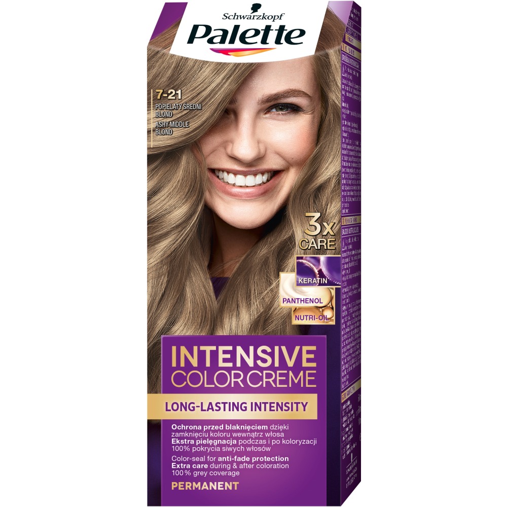 72924131642491123 Intensive Color Creme farba do włosów w kremie 7-21 Popielaty średni Blond - obrazek 1