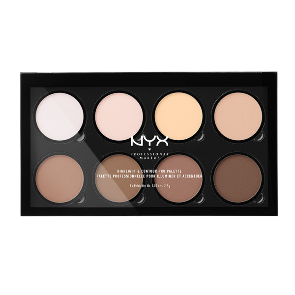 72986431759981635 Highlight & Contour Pro Palette paleta do konturowania i rozświetlania 8x2.7g - obrazek 1