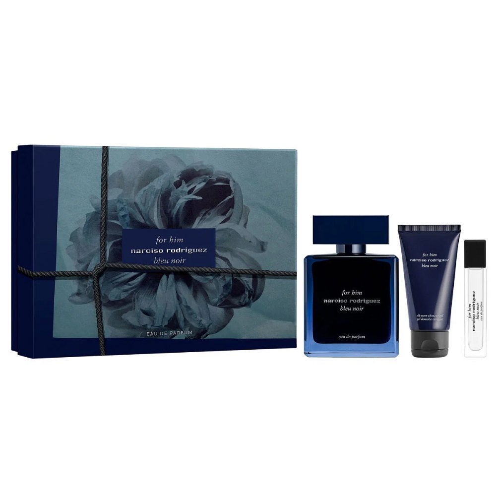 73450221759560594 For Him Bleu Noir zestaw woda perfumowana spray 100ml + żel pod prysznic 50ml + woda perfumowana spray 10ml - obrazek 1