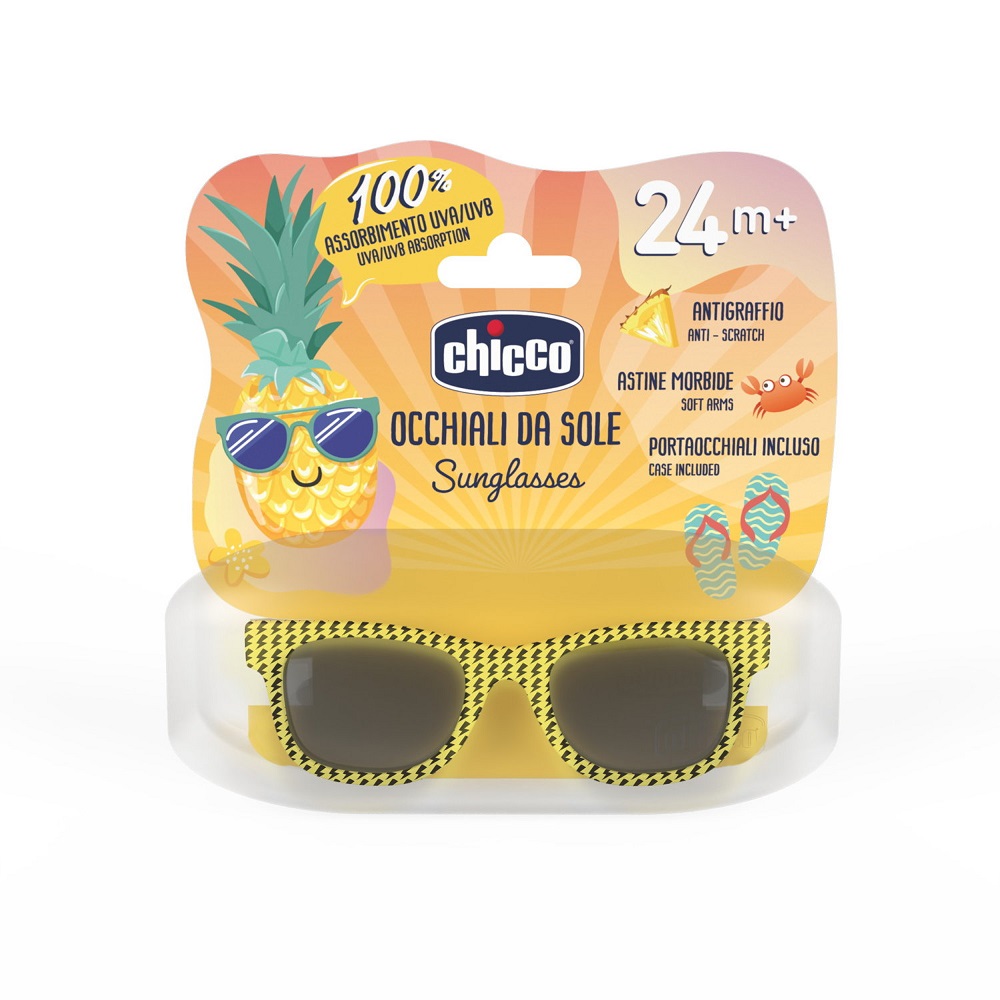 73460071687767809 Okulary przeciwsłoneczne z filtrem UV dla dzieci 24m+ Żółte - obrazek 1