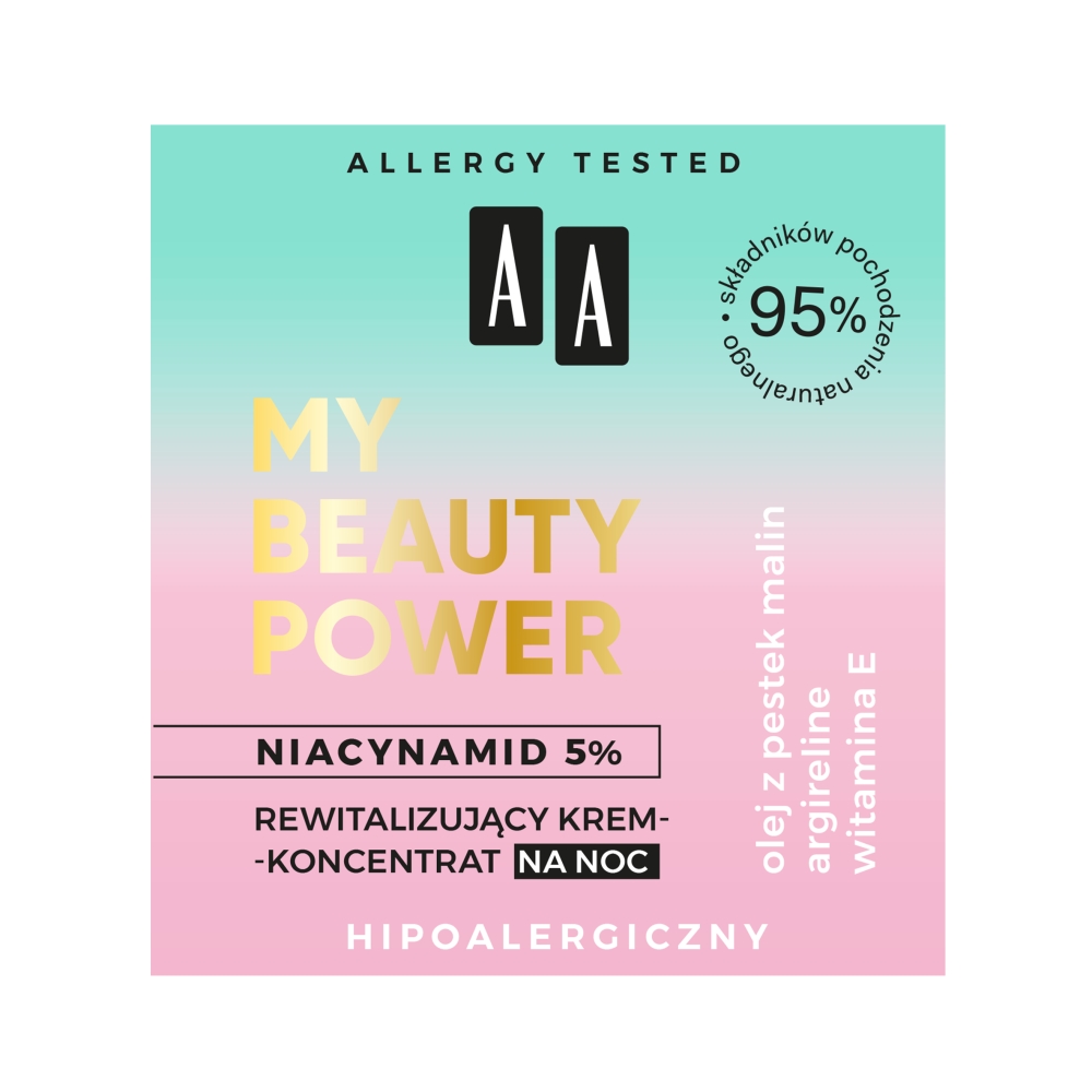 73476111617013844 My Beauty Power Niacynamid 5% rewitalizujący krem-koncentrat na noc 50ml - obrazek 1