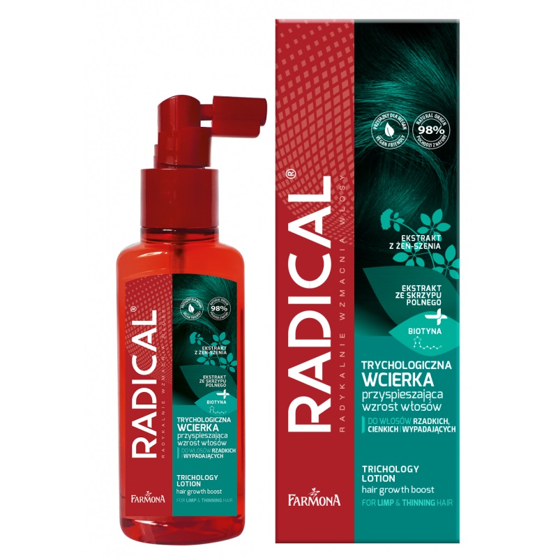 73477541686834378 Radical trychologiczna wcierka przyspieszająca wzrost włosów 100ml - obrazek 1