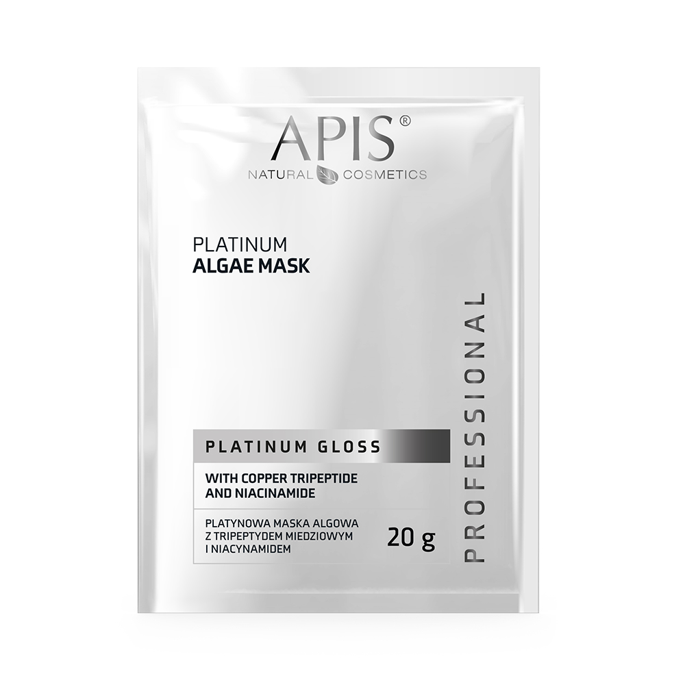 73526351712206364 Platinum Gloss platynowa maska algowa z tripeptydem miedziowym i niacynamidem 20g - obrazek 1