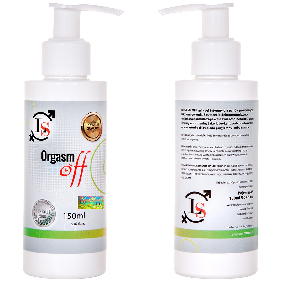 73642311635417768 Orgasm Off żel intymny dla mężczyzn powodujący lekkie mrowienie 150ml - obrazek 1