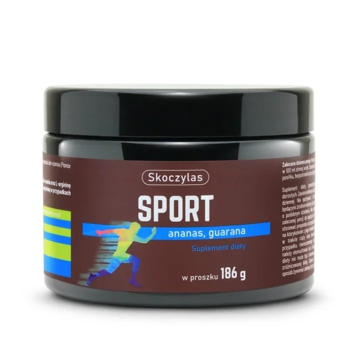 73878511767360657 Sport ananas + quarana suplement diety 186g - obrazek 1