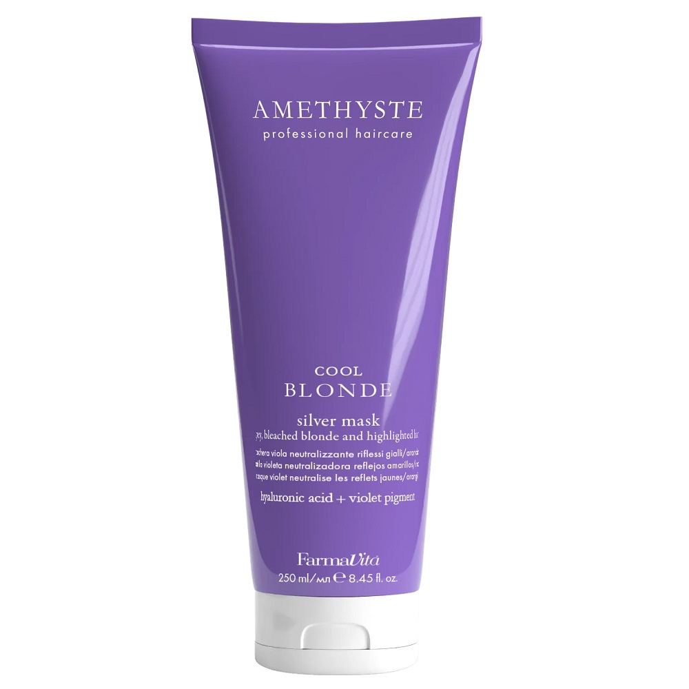 73891671765705285 Amethyste Cool Blonde maska do włosów siwych i rozjaśnianych 250ml - obrazek 1