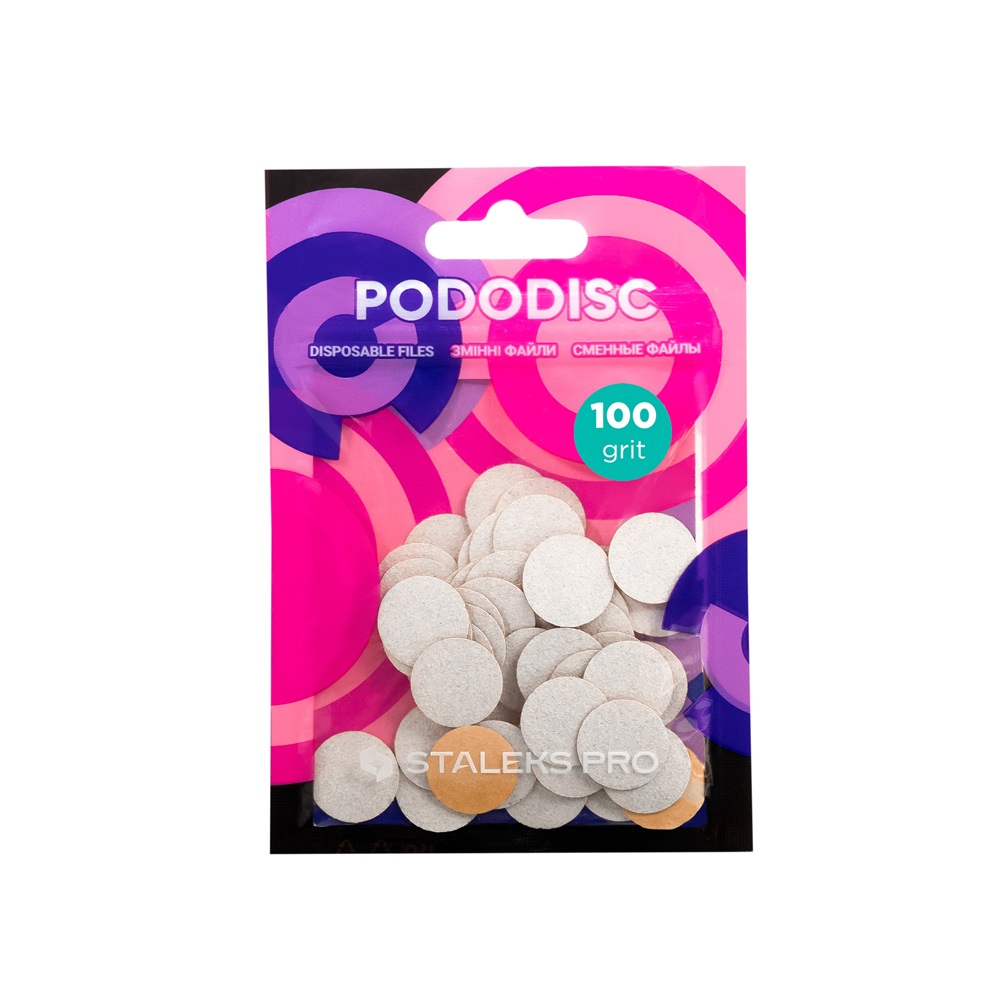 73983801712822742 PodoDisc Pro Expert białe wymienne nakładki S gradacja 100 50szt. - obrazek 1