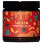 Świeca z wosku pszczelego 120ml