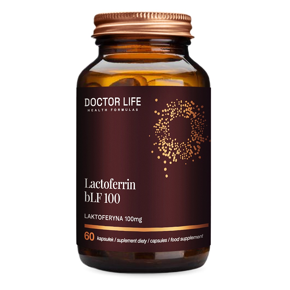 7406991728286723 Lactoferrin bLF100 Laktoferyna 100mg suplement diety 60 kapsułek - obrazek 1