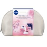 Rose Elegance zestaw przeciwzmarszkowy krem na dzień 50ml + przeciwzmarszczkowy krem na noc 50ml + kosmetyczka
