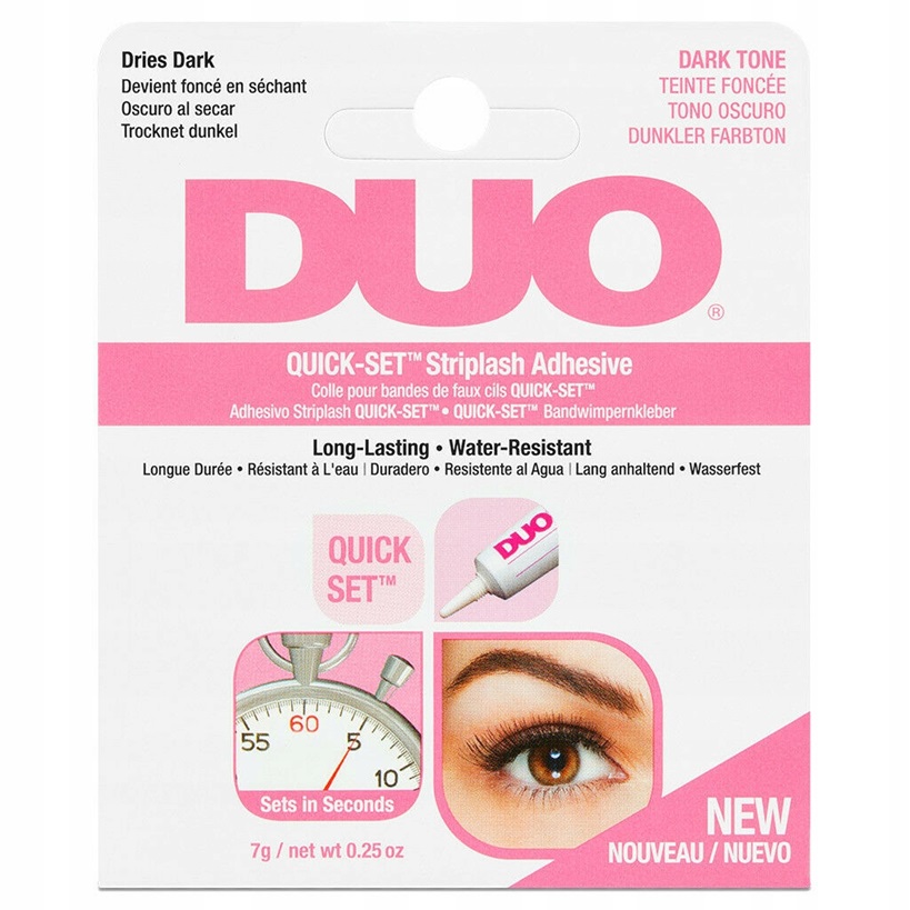 74365361739175483 Duo Quick Striplash Adhesive klej do rzęs Dark 7g - obrazek 1
