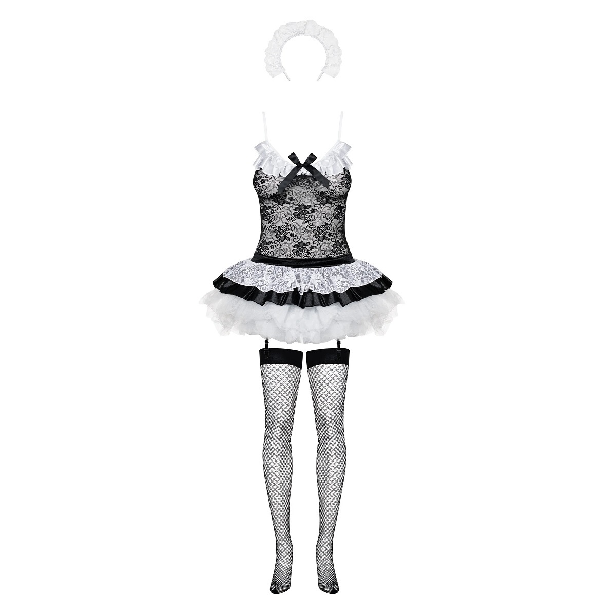 74409561712844821 Housemaid kostium 5-częściowy Black S/M - obrazek 1