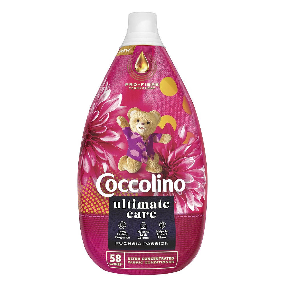 74431221633940988 Ultimate Care Fuchsia Passion płyn do płukania z technologią chroniącą tkaniny 870ml - obrazek 1