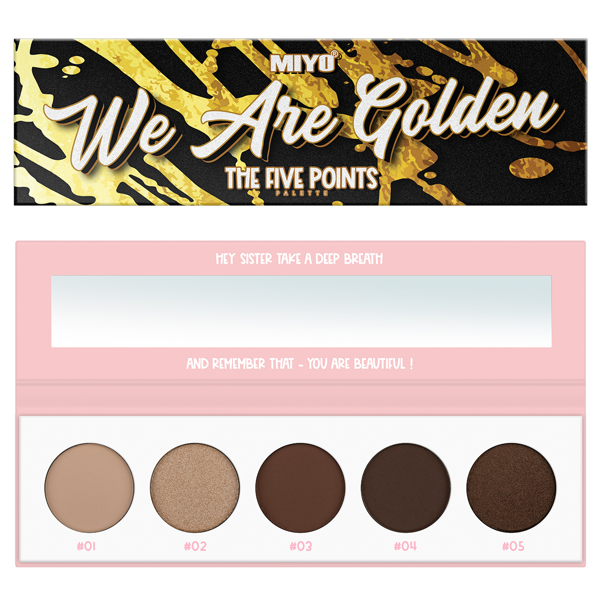 74448911683218771 The Five Points Palette paleta cieni do powiek We Are Golden 6.5g - obrazek 1