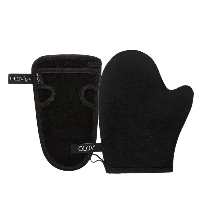 74500921675345230 Perfect Tan zestaw Tan Away rękawica peelingująca + Tan Mitt rękawica do samoopalacza - obrazek 1