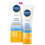 Sun UV Face Shine Control matujący krem do twarzy z wysoką ochroną SPF50 Medium Tinted 50ml