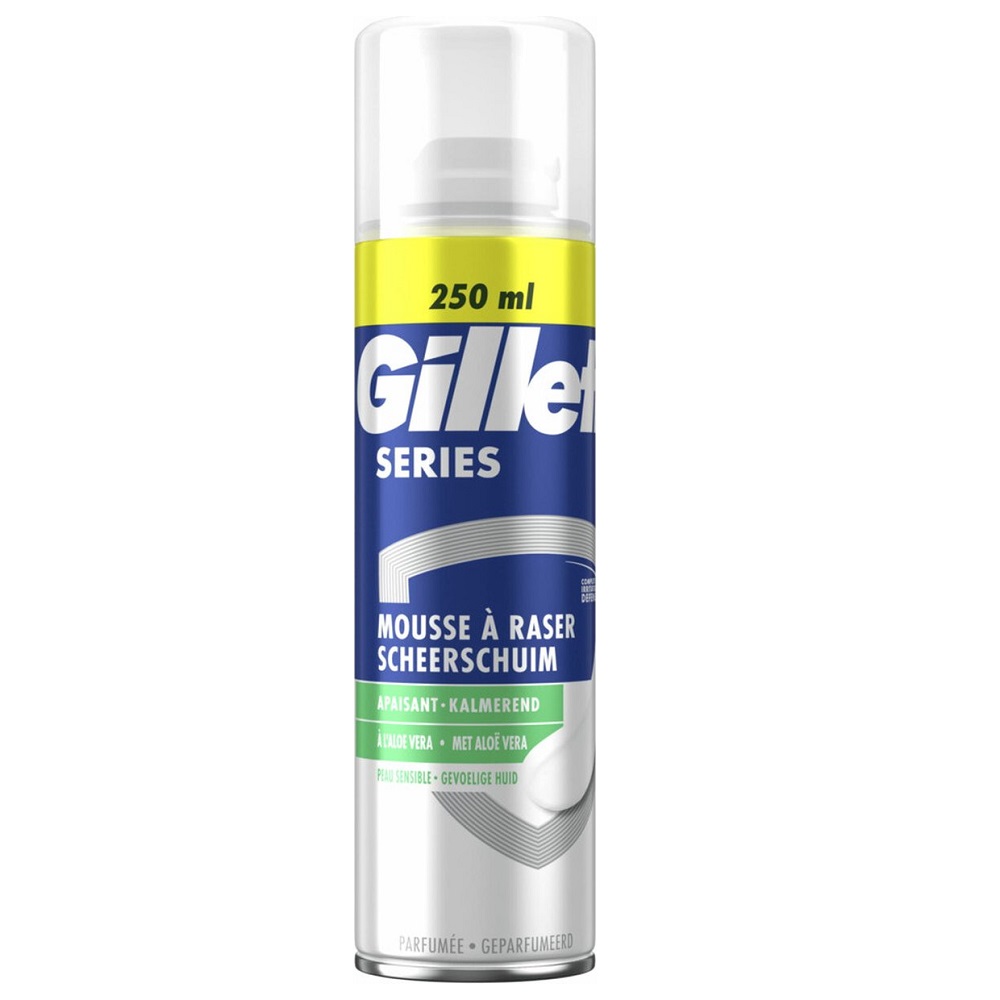 74550131702575510 Series Sensitive pianka do golenia z aloesem 250ml - obrazek 1