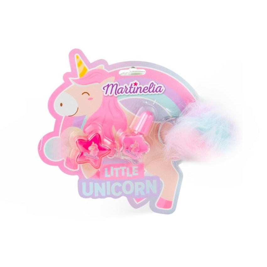 74724831710499667 Little Unicorn Key Chain Set zestaw lakier do paznokci + błyszczyk do ust + breloczek - obrazek 1