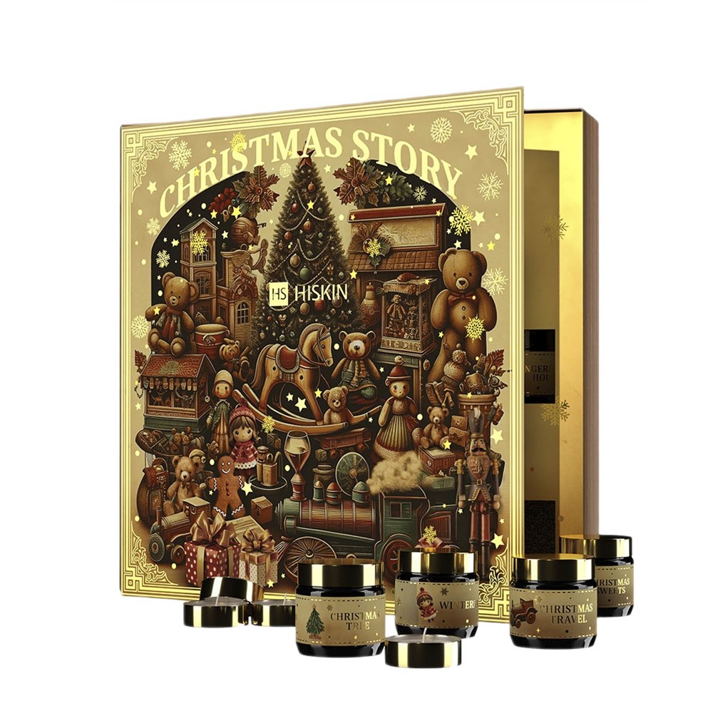 74957761763735942 Baśniowa Księga Kalendarz Adwentowy świeczki tealight 12x15ml + świeczki sojowe w słoiczkach 12x30ml - obrazek 1