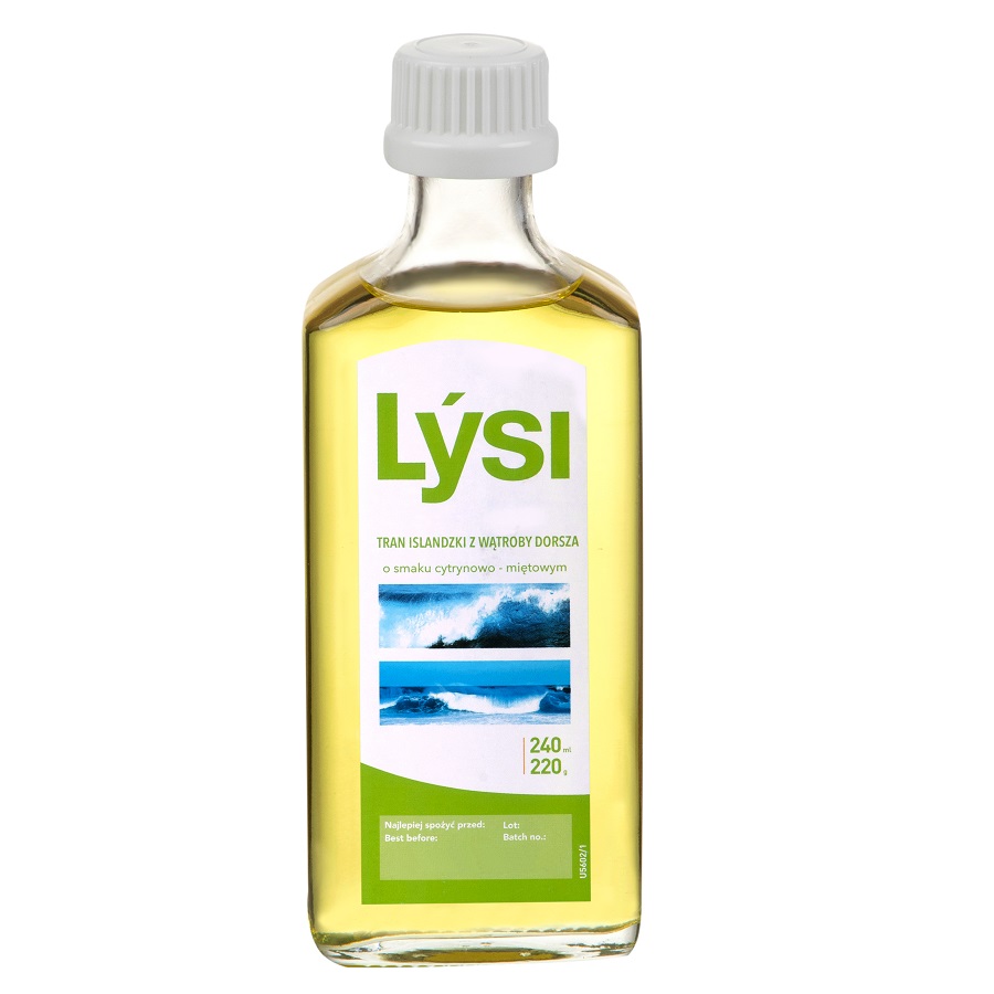 74969901747905584 Tran islandzki o smaku cytrynowo-miętowym 240ml - obrazek 1