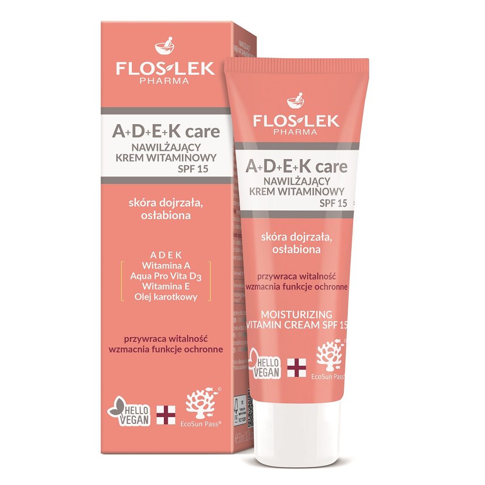 75008641677860445 A+D+E+K Care nawilżający krem witaminowy SPF15 50ml - obrazek 1