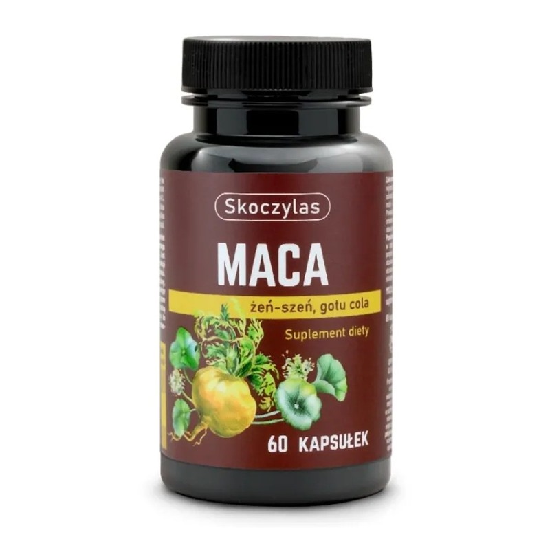 75078361767774343 Maca Żeń-szeń Gotu Cola suplement diety 60 kapsułek - obrazek 1