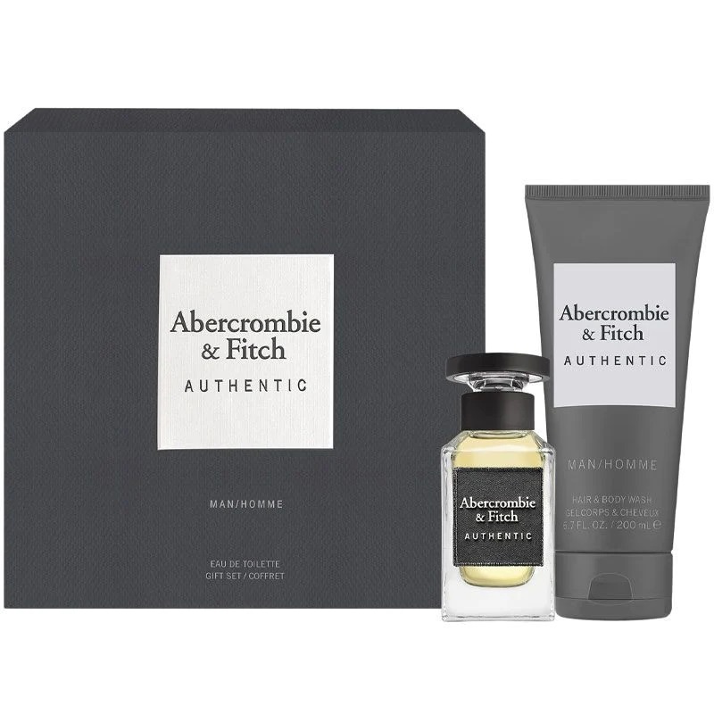 75155451680176902 Authentic Man zestaw woda toaletowa spray 50ml + żel pod prysznic 200ml - obrazek 1