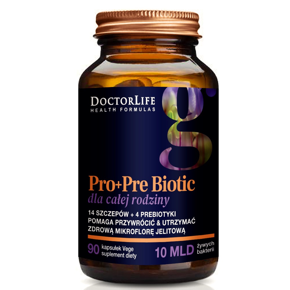 75295781685368353 Pro+Pre Biotic suplement diety dla całej rodziny 90 kapsułek - obrazek 1