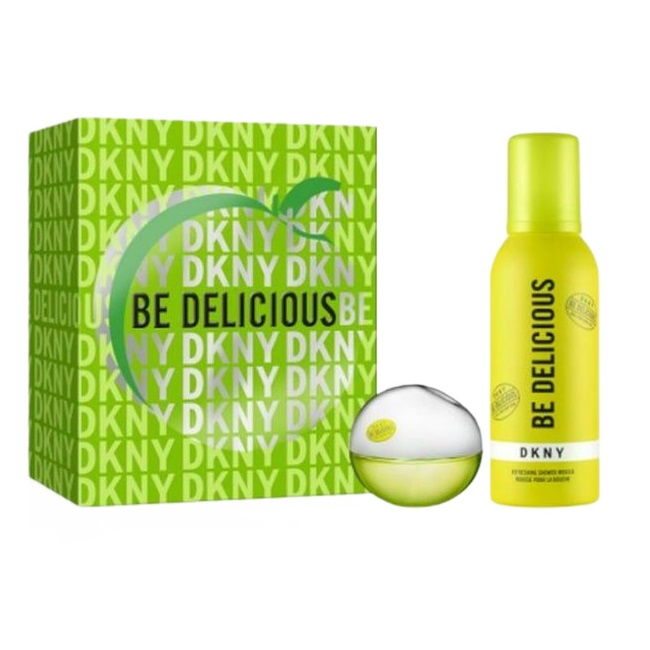 75371621725986817 DKNY Be Delicious zestaw woda perfumowana spray 30ml + pianka pod prysznic 150ml - obrazek 1
