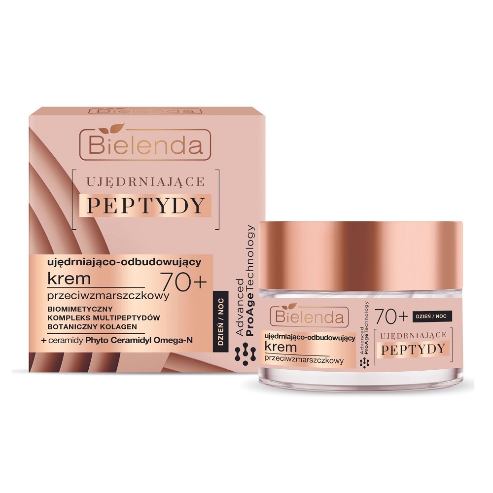 75377271721411560 Ujędrniające Peptydy 70+ ujędrniająco-odbudowujący krem przeciwzmarszczkowy na dzień i noc 50ml - obrazek 1