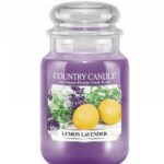Duża świeca zapachowa z dwoma knotami Lemon Lavender 652g