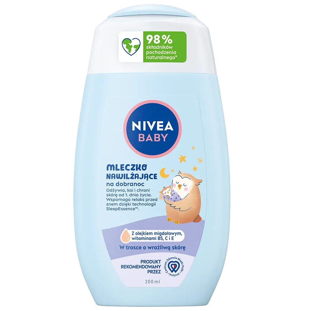 7553501750940351 Baby mleczko nawilżające na dobranoc 200ml - obrazek 1