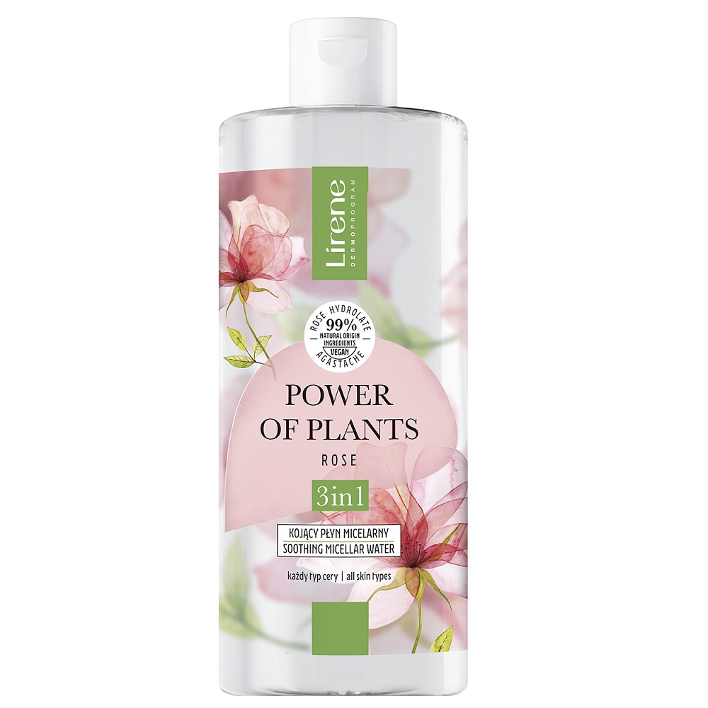 75590481693891050 Power of Plants kojący płyn micelarny 3w1 Róża 400ml - obrazek 1