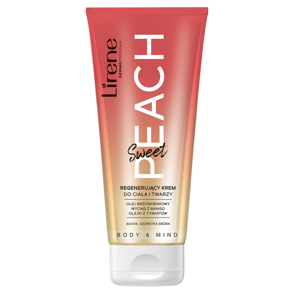 75799001649400461 Body & Mind regenerujący krem do ciała i twarzy Sweet Peach 200ml - obrazek 1