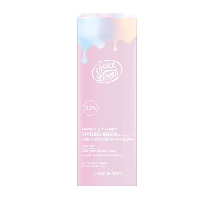 75846021587378257 Hydro Face Cream hydro krem nawilżająco-kojący do cery odwodnionej i wrażliwej na dzień i na noc 50ml - obrazek 1