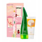 Zestaw Aloe 99% Soothing Gel wielofunkcyjny żel aloesowy 250ml + Daily Fresh Rice Cleansing Foam pianka oczyszczająca z ekstraktem z ryżu 150ml
