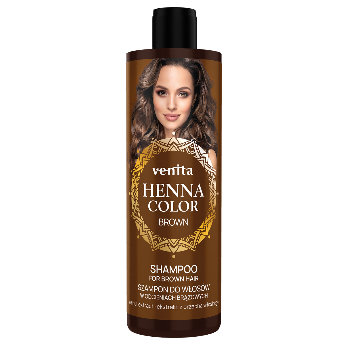 75895601715946380 Henna Color Brown szampon do włosów w odcieniach brązowych 300ml - obrazek 1
