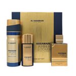 Amber Oud Bleu Edition zestaw woda perfumowana spray 75ml + woda perfumowana spray 30ml + dezodorant spray 200ml
