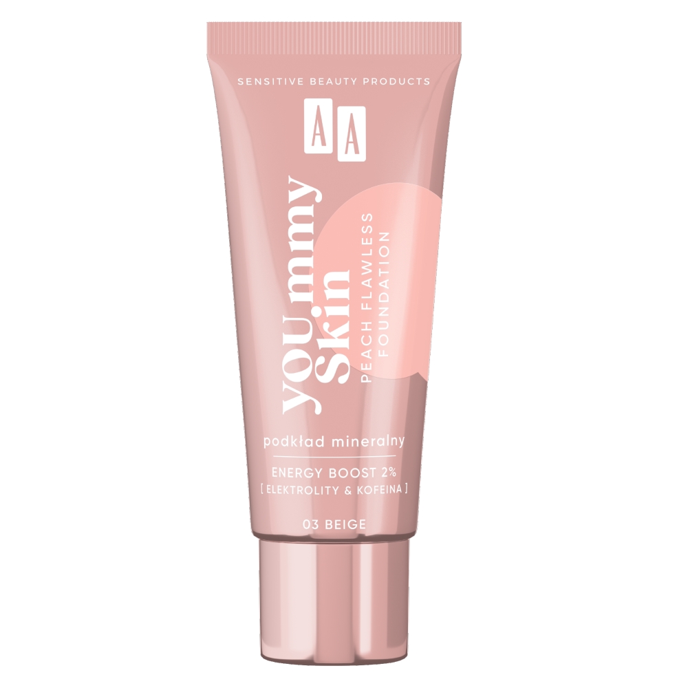 75974511681302407 YOU.mmy Skin Peach Flawless Foundation podkład mineralny 03 Beige 30ml - obrazek 1