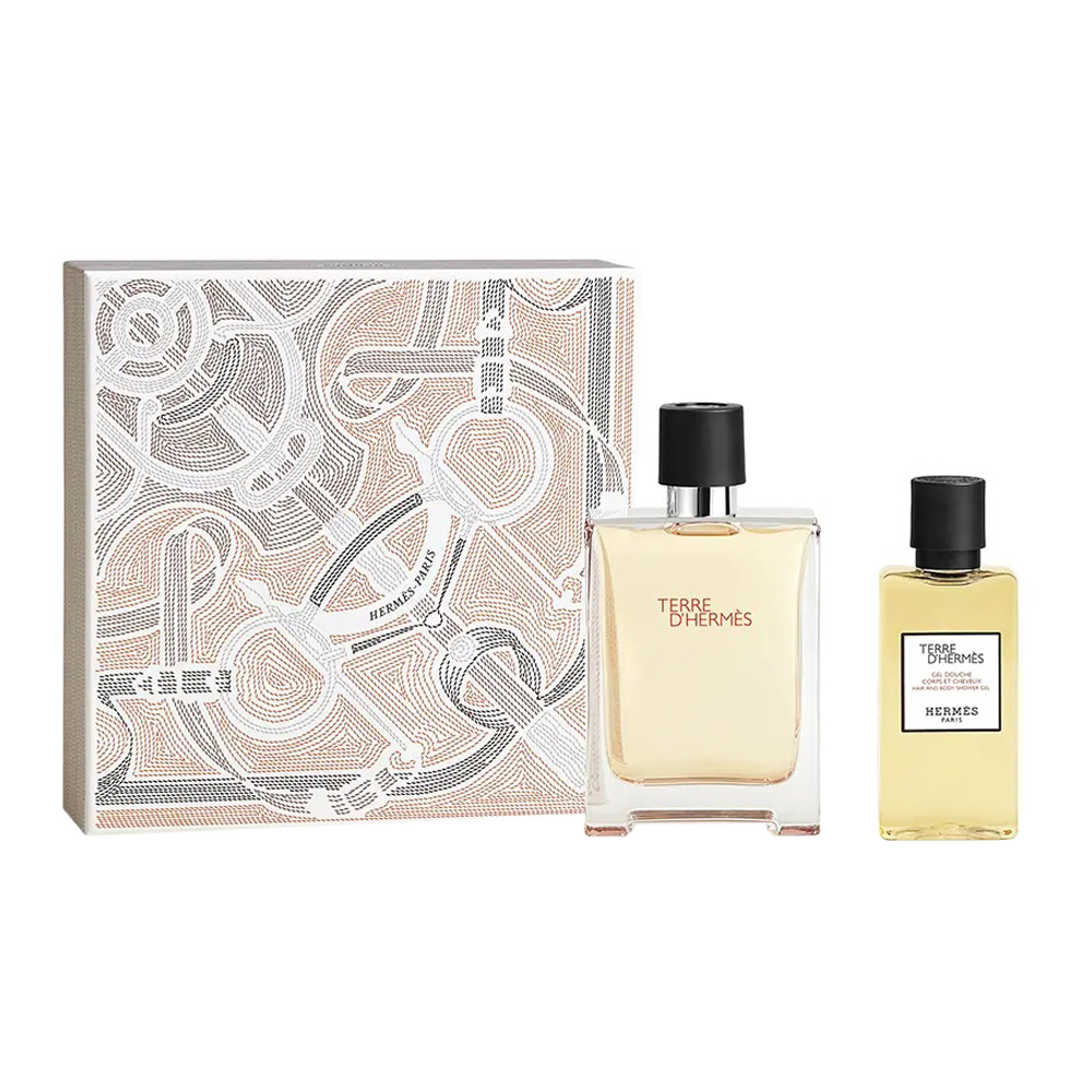 75993461726248557 Terre D'Hermes zestaw woda toaletowa spray 100ml + żel pod prysznic 80ml - obrazek 1