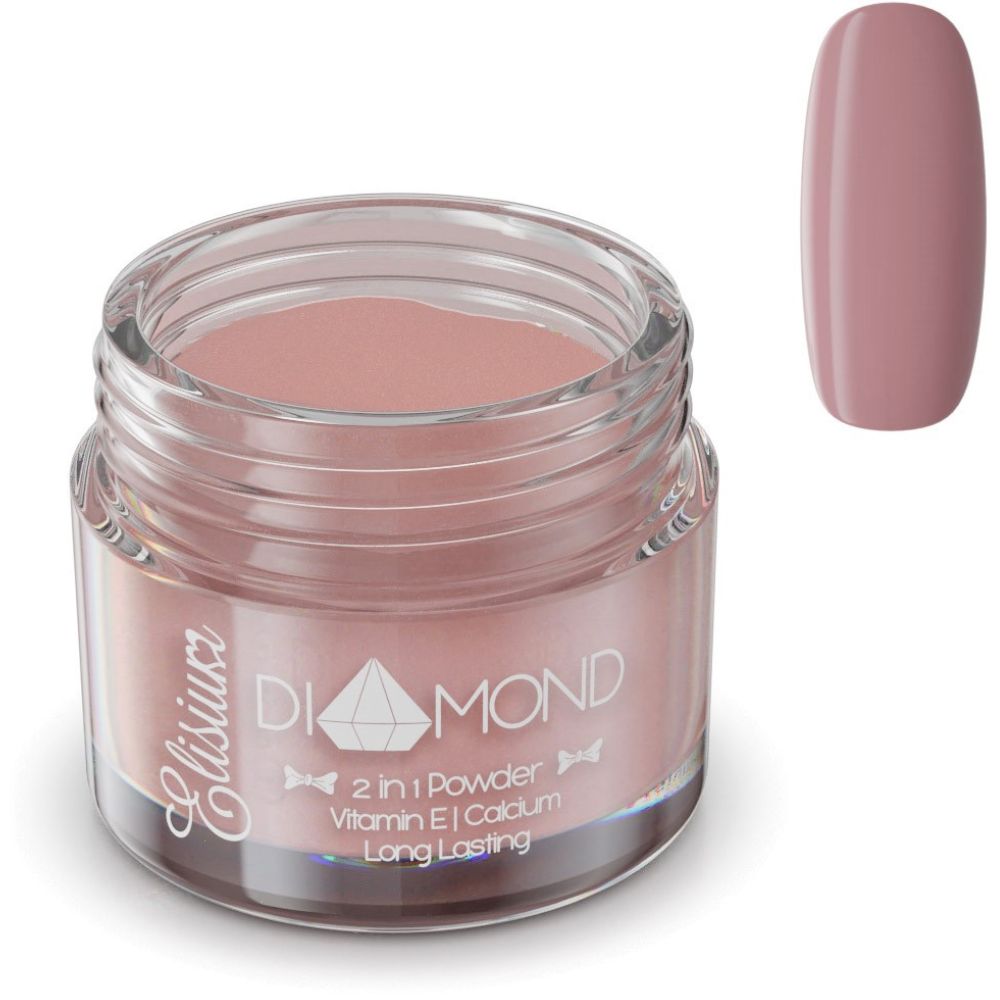 76041271764263733 Diamond 2in1 Powder proszek do manicure tytanowego DC912 Chocolate Wine 23g - obrazek 1