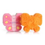 Sponge Animals Kids gąbka nasączona mydłem do mycia ciała dla dzieci Butterfly
