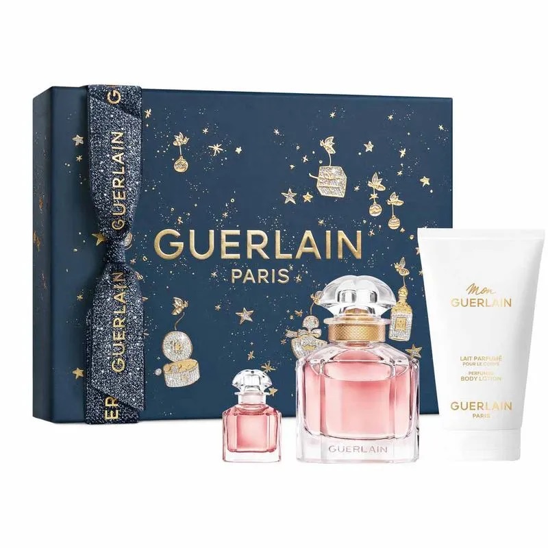 76123481732008569 Mon Guerlain zestaw woda perfumowana spray 50ml + balsam do ciała 75ml + miniatura wody perfumowanej 5ml - obrazek 1